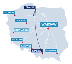 LOT Krakow map